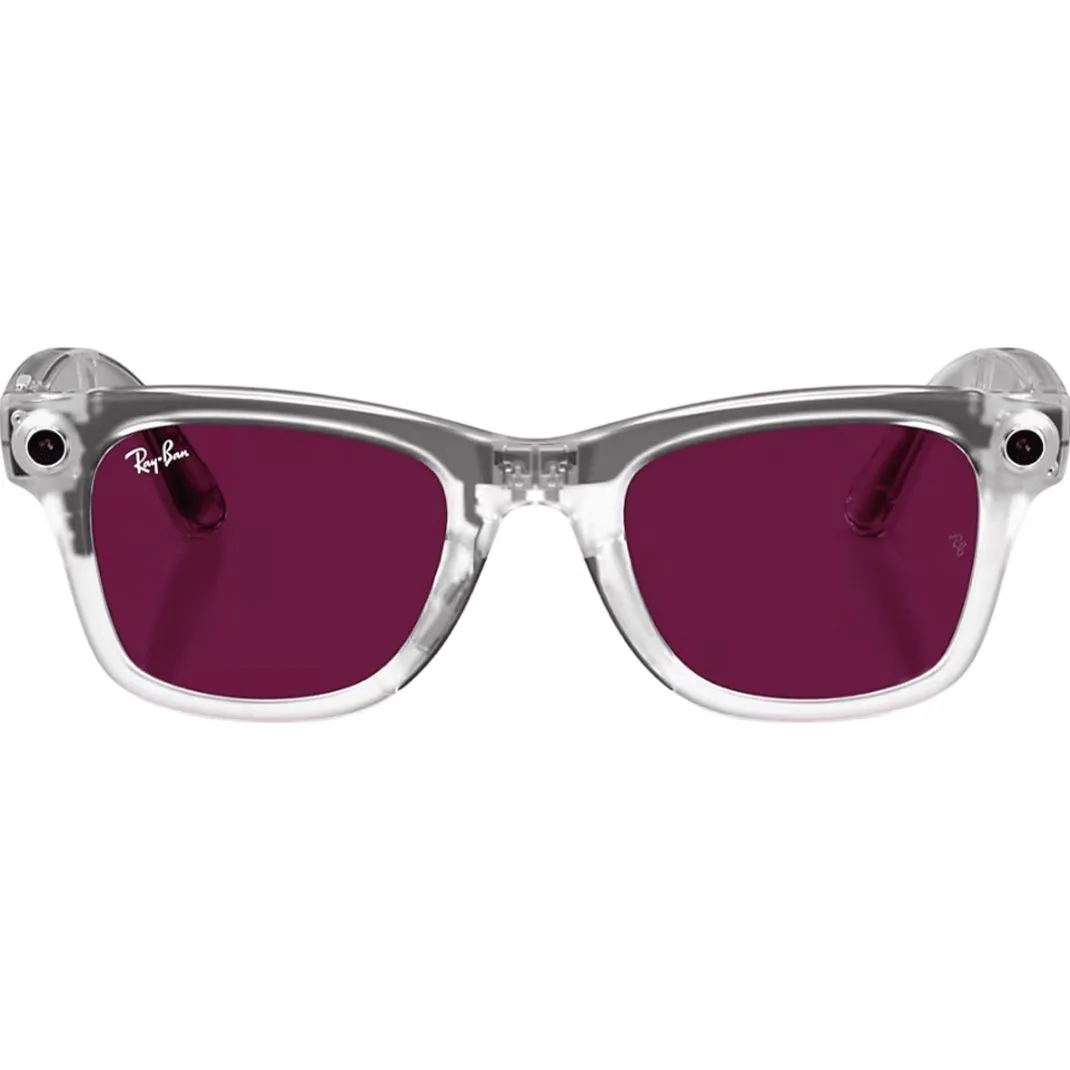 Смарт-окуляри Ray-Ban Meta Wayfarer Gen 2 Lim.Ed. Stand.Matte Transparent Frame/Clear/Ruby Tr.Lens (RW4012 6770MI 50-22)