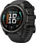 Смарт-часы Garmin Fenix 9 47mm Carbon Gray DLC Titanium with Black Silicone Band (010-04762-10/11)