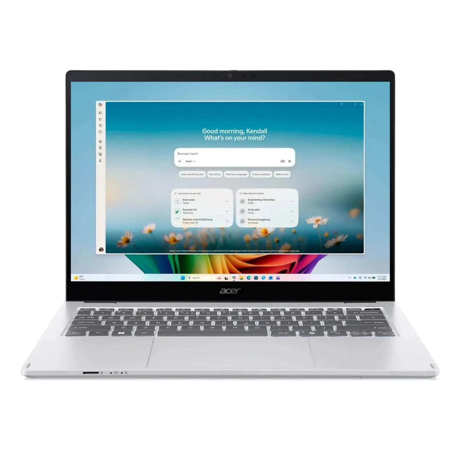 Ноутбук Acer Swift Spin 14 AI SFSP14-I51T (NX.W0SEU.004) (UA)