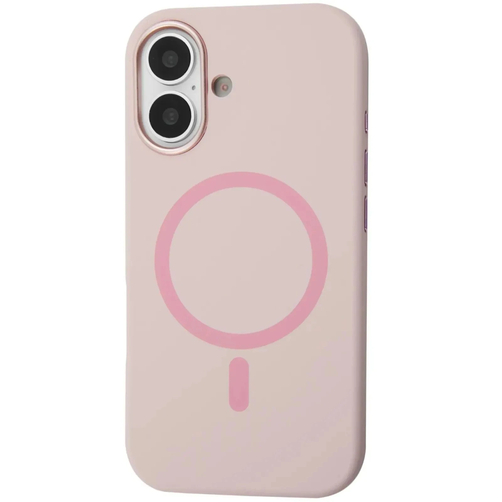 Чохол для мобільного телефону BeCover FIBRA Silicone OmniMag Apple iPhone 16 Light Pink (716229) (UA)