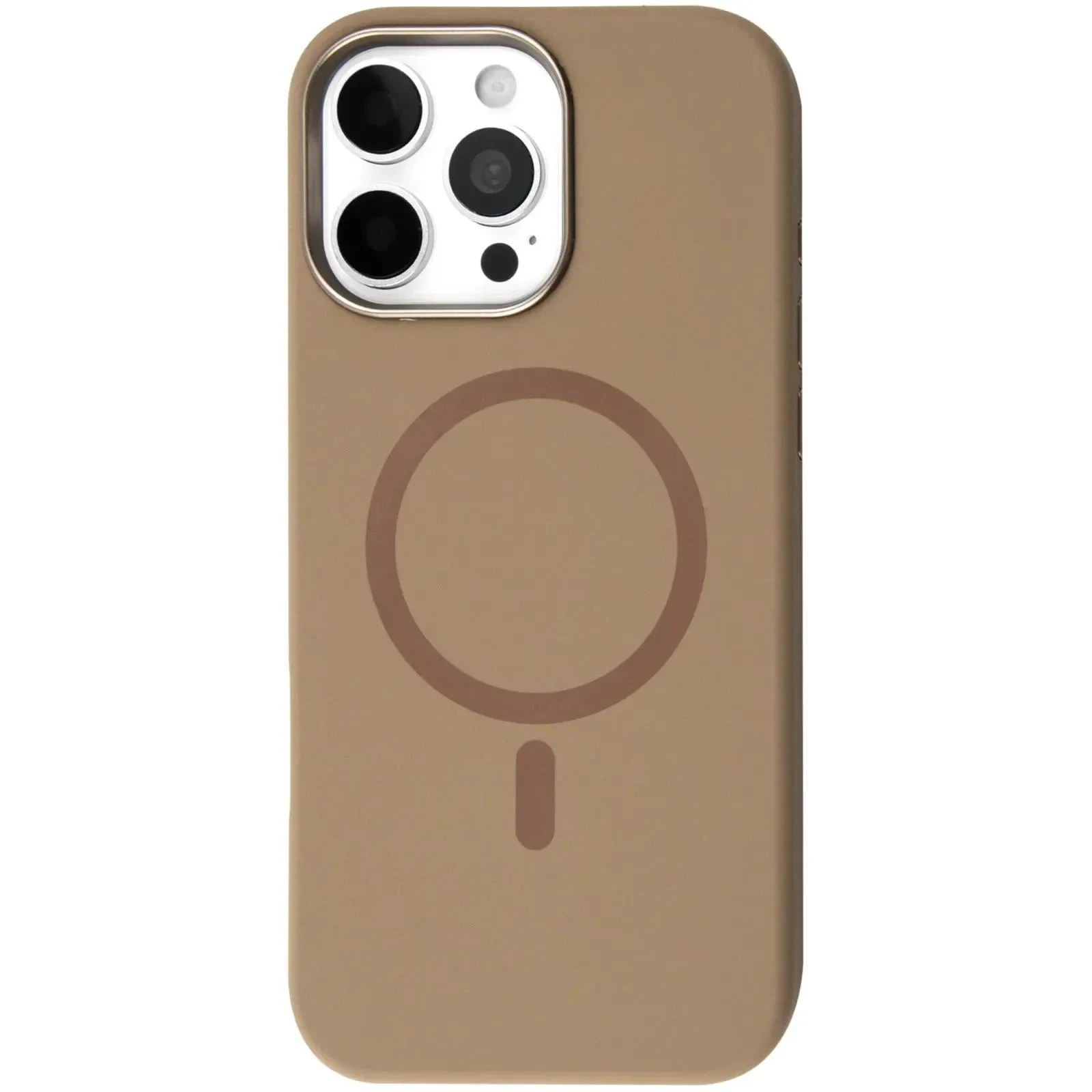 Чохол для мобільного телефону BeCover FIBRA Silicone OmniMag Apple iPhone 16 Pro Max Brown (716233) (UA)