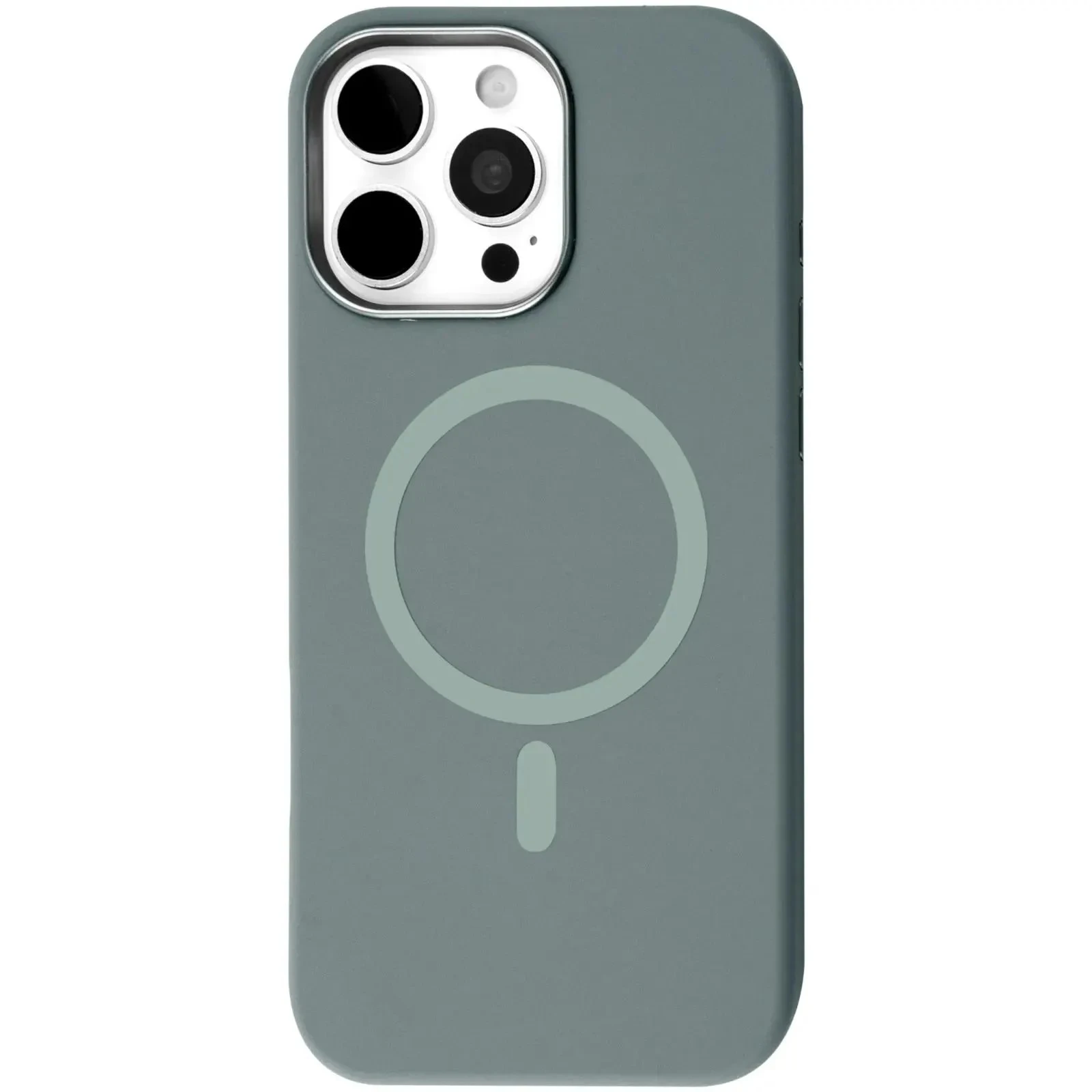 Чехол для мобильного телефона BeCover FIBRA Silicone OmniMag Apple iPhone 16 Pro Max Gray (716236) (UA)