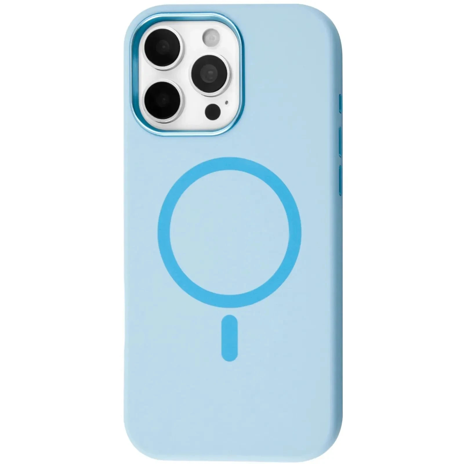 Чехол для мобильного телефона BeCover FIBRA Silicone OmniMag Apple iPhone 16 Pro Max Light Blue (716237) (UA)
