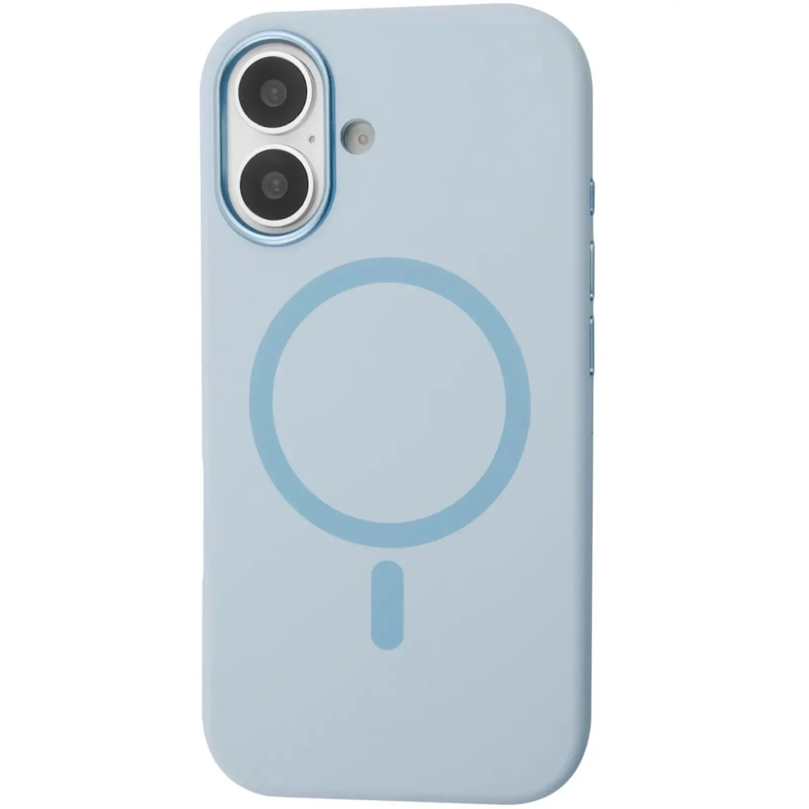 Чохол для мобільного телефону BeCover FIBRA Silicone OmniMag Apple iPhone 16 Light Blue (716228) (UA)