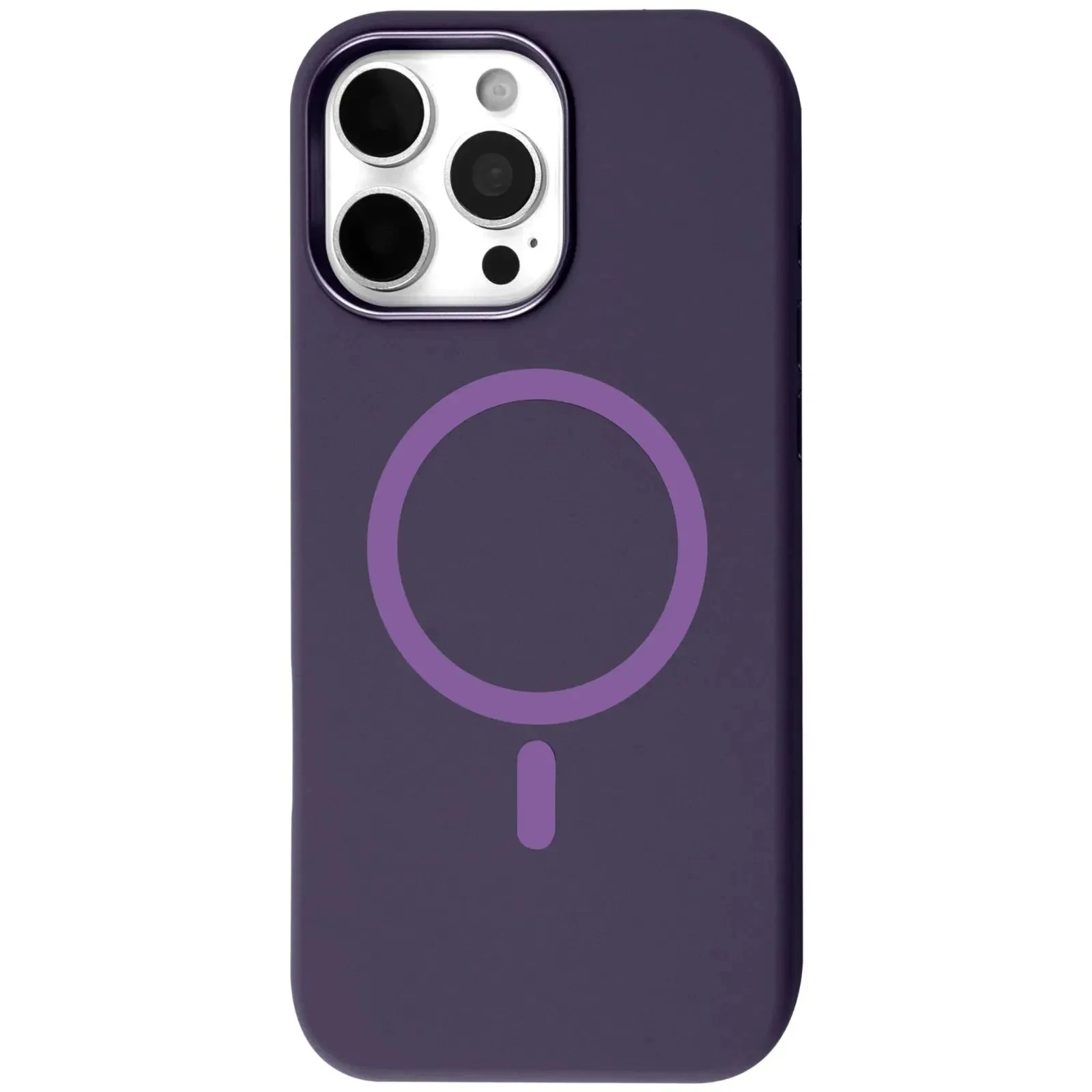 Чехол для мобильного телефона BeCover FIBRA Silicone OmniMag Apple iPhone 16 Pro Max Dark Purple (716234) (UA)