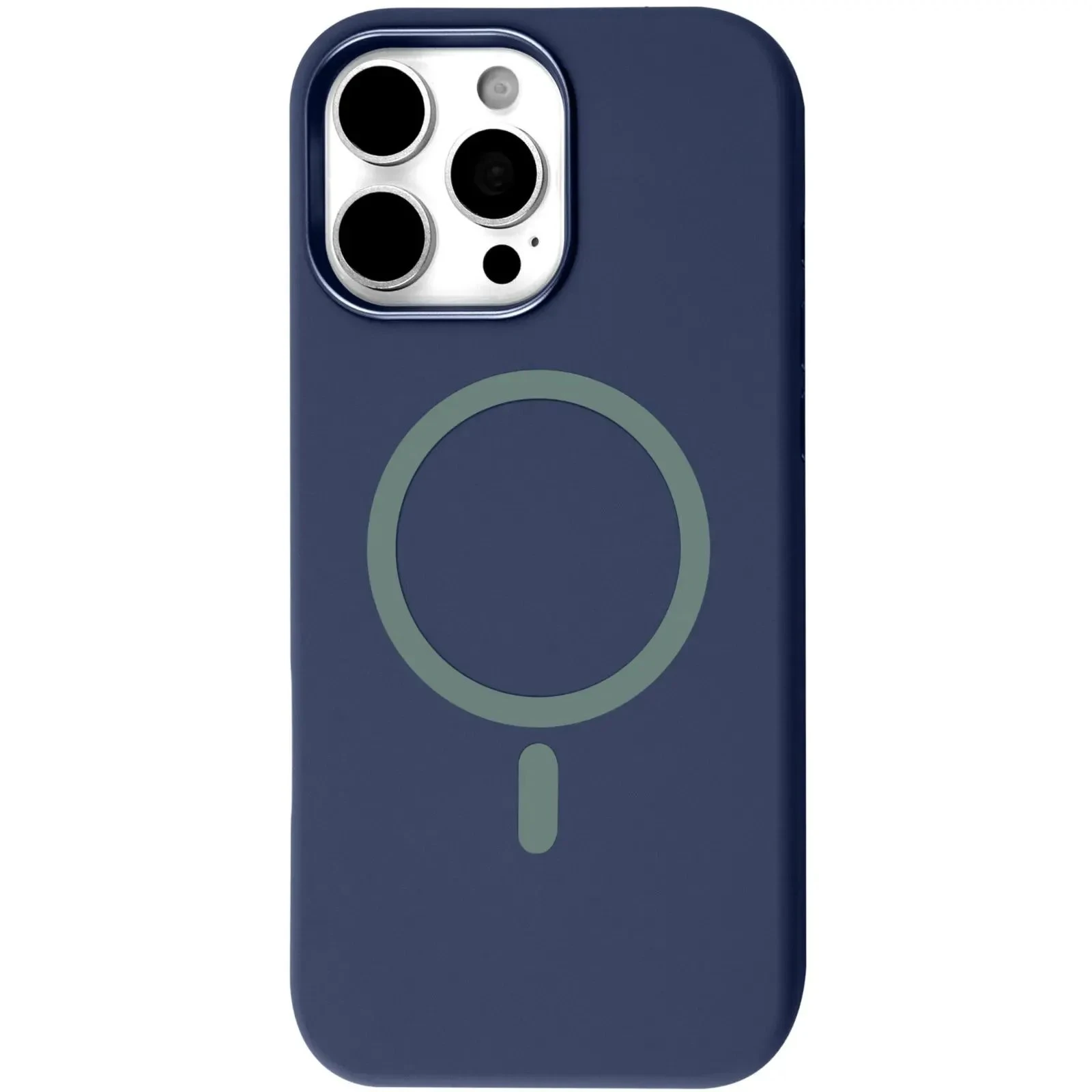 Чехол для мобильного телефона BeCover FIBRA Silicone OmniMag Apple iPhone 16 Pro Max Deep Blue (716235) (UA)