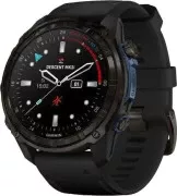 Смарт-годинник Garmin Descent Mk3i 51mm Carbon Gray DLC Titanium з чорним силіконовим ремінцем (010-02752-16) (UA)