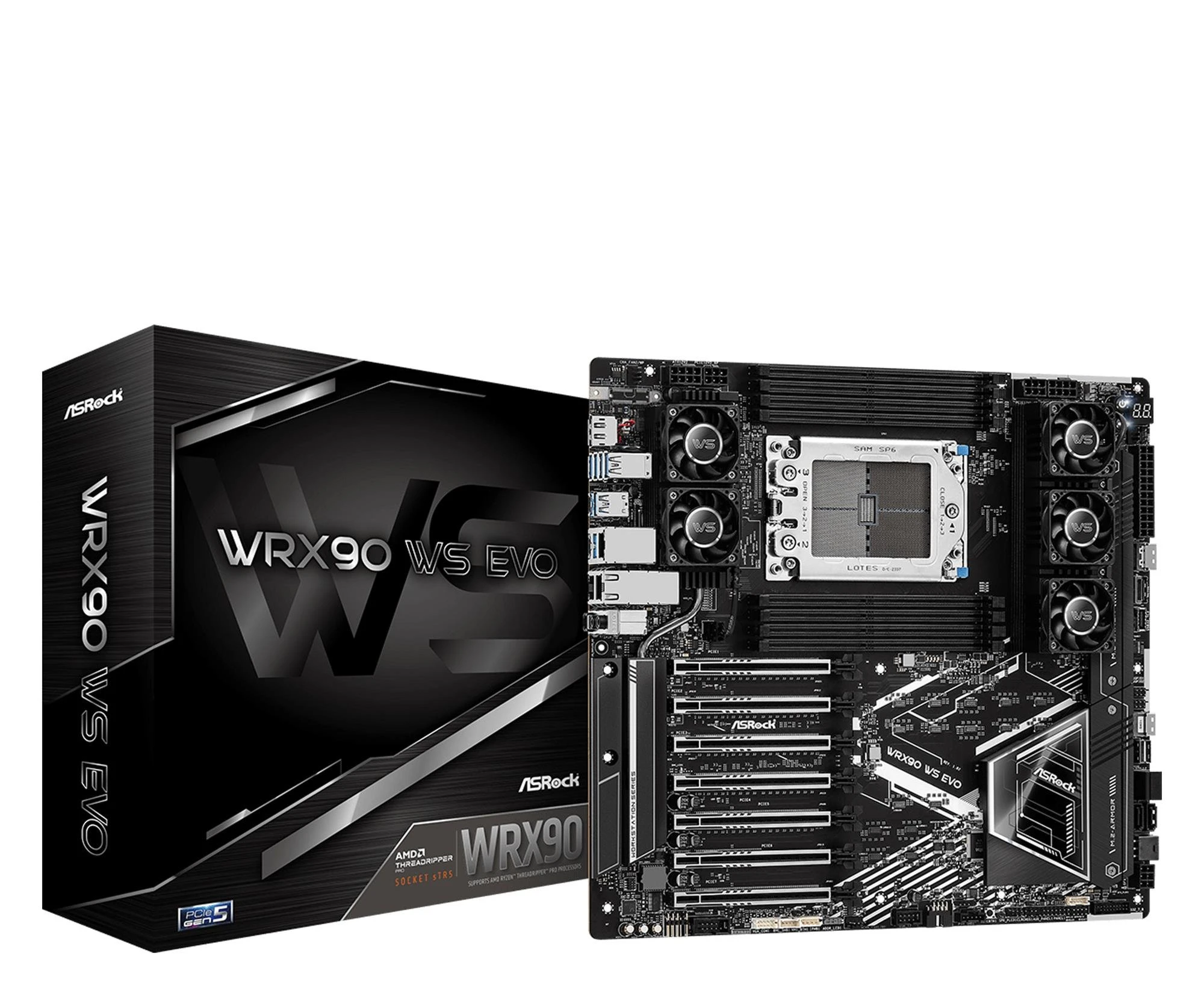 Материнська плата ASRock WRX90 WS EVO (90-MXBMH0-A0UAYZ) EU