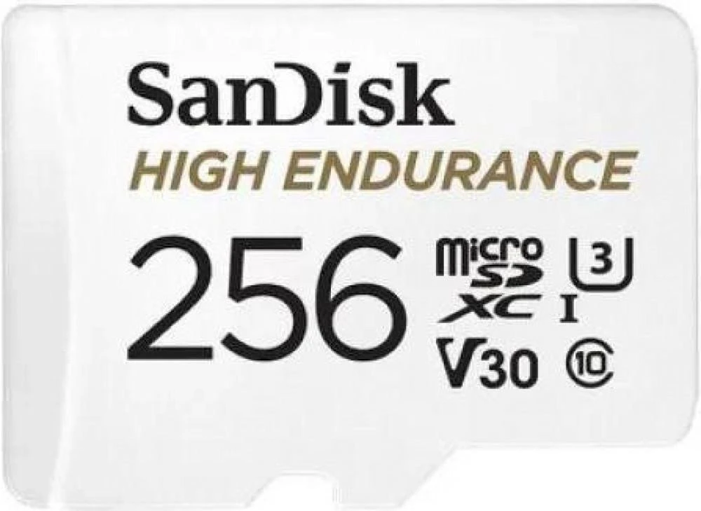 Карта памяти SanDisk 256 GB microSDXC High Endurance UHS-I U3 V30 + SD adapter SDSQQNR-256G-GN6IA