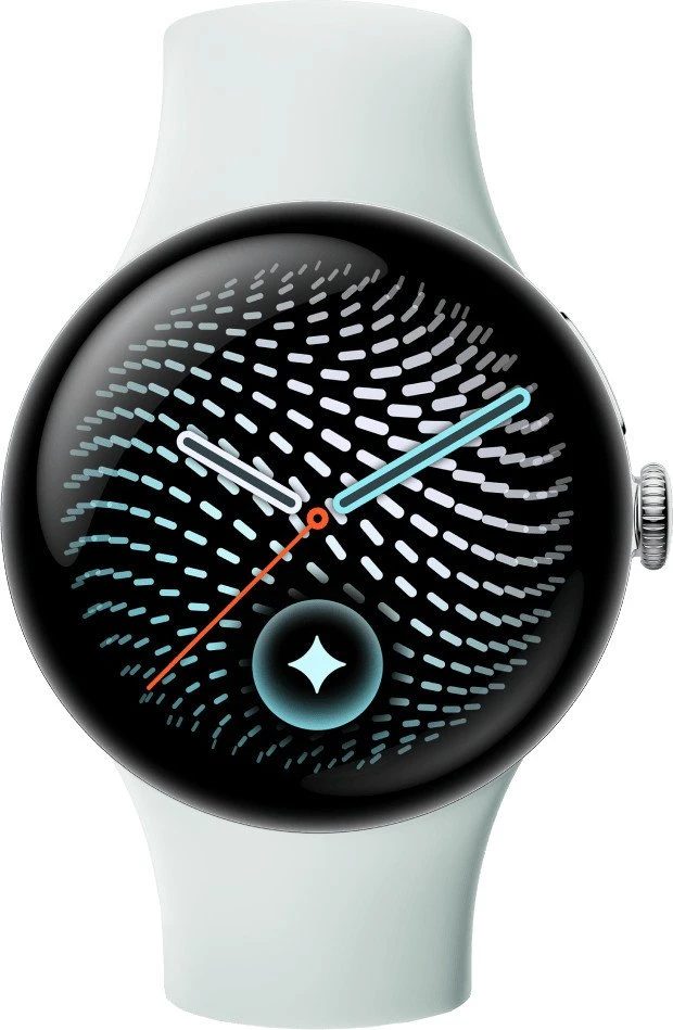 Смарт-часы Google Pixel Watch 5 41mm Wi-Fi Polished Silver Aluminum case / Fog Active Band