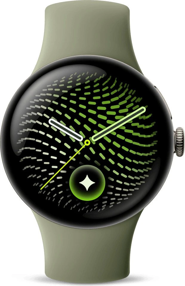 Смарт-часы Google Pixel Watch 5 41mm Wi-Fi Satin Pyrite Aluminum case / Olive Active Band