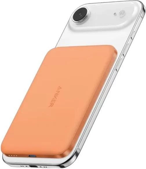 Мобильная батарея Anker Nano Qi2 5000mAh Orange (A1665081, A1665HO1) (UA)