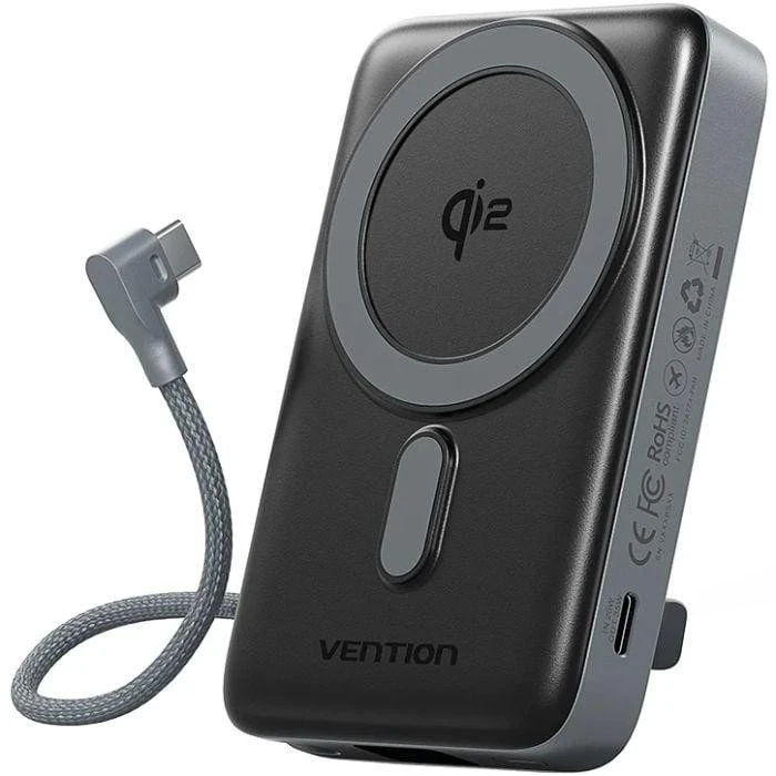 Мобільна батарея Vention 10000mAh 35W Gray (FKHH0) (UA)