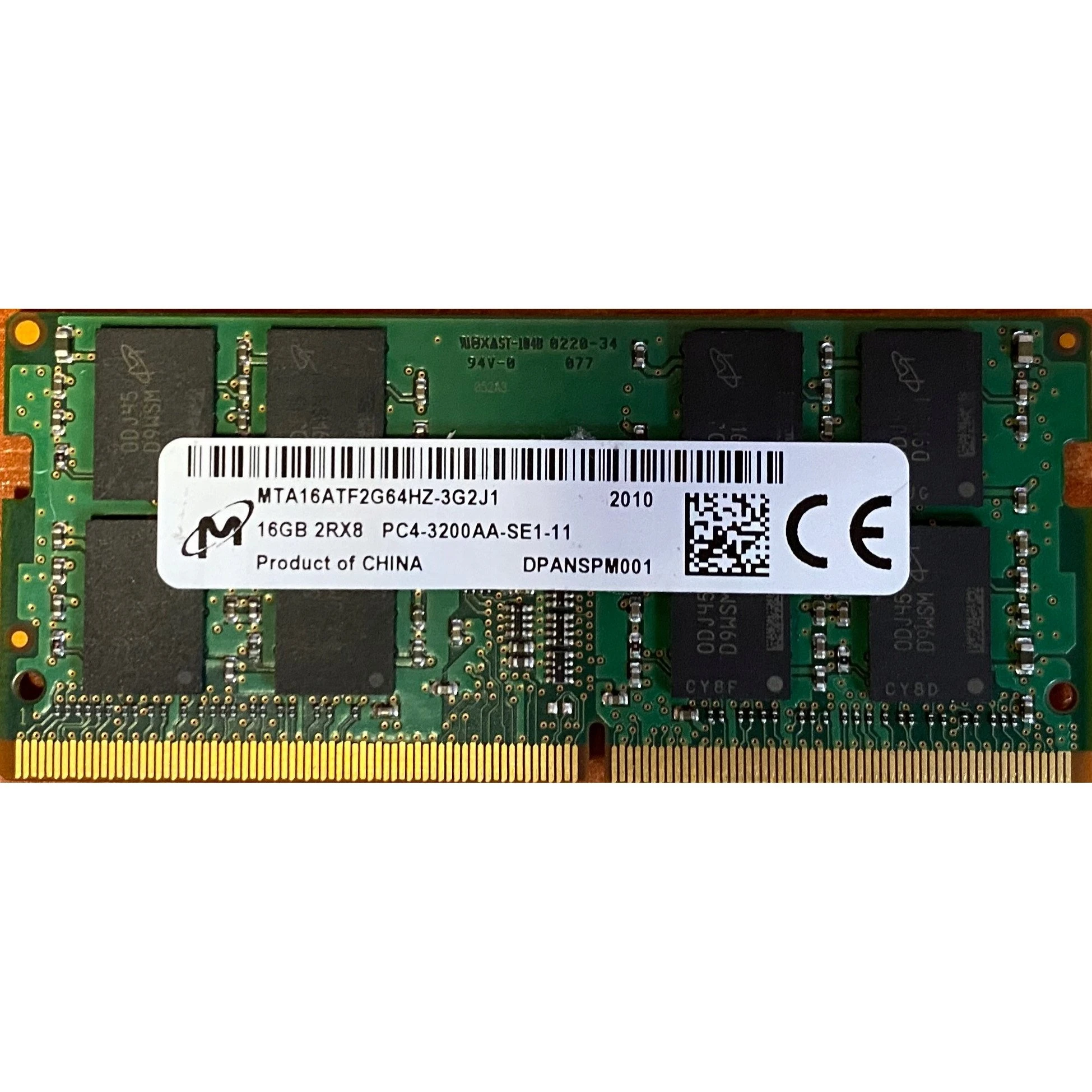 Оперативна пам'ять Micron 16 GB DDR4 3200 MHz (MTA16ATF2G64HZ-3G2J1) (UA)
