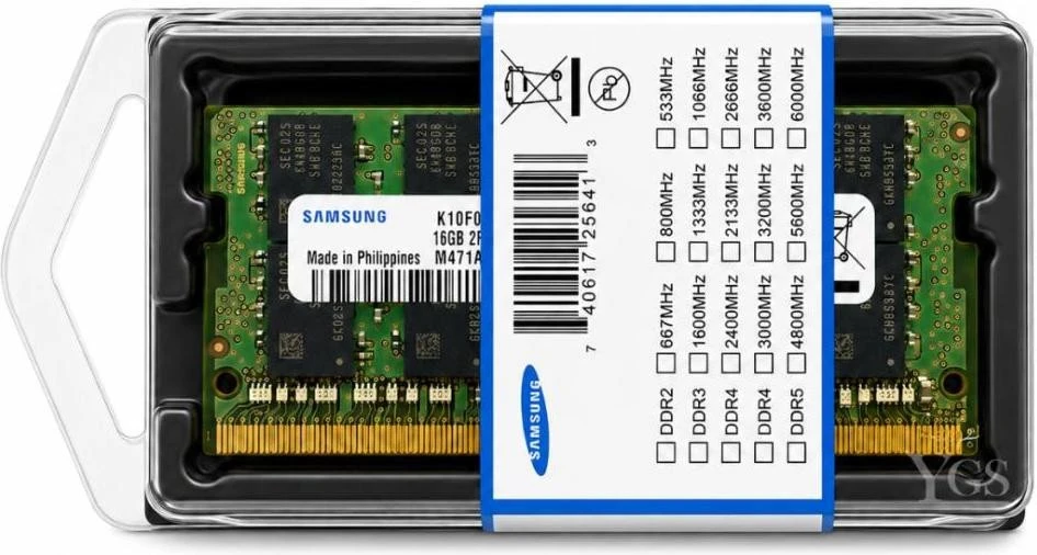 Оперативна пам'ять Samsung 16 GB SO-DIMM DDR4 3200 MHz (M471A2K43DB1-CWE) (UA)