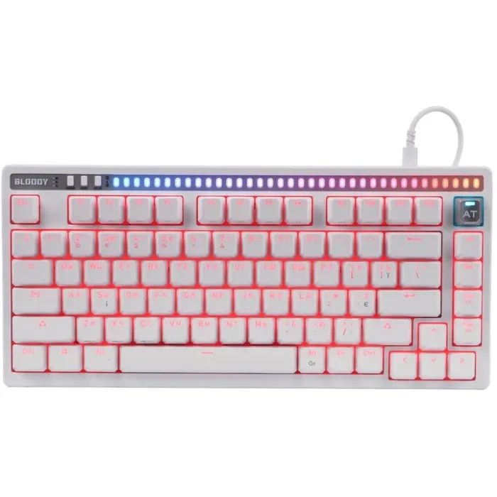 Клавиатура A4Tech Bloody AT75 USB RGB UA White (4711421002776) (UA)
