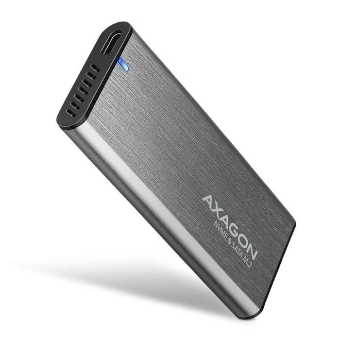 Карман внешний AXAGON USB-C 3.2 Gen 2 metal box for M.2 NVMe & SATA SSD SuperSpeed (EEM2-SG2) (UA)