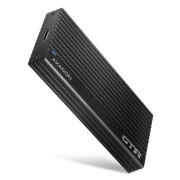 Зовнішній карман AXAGON USB-C 3.2 Gen 2 metal box для M.2 NVMe SSD THIN RIB (EEM2-GTR) (UA)