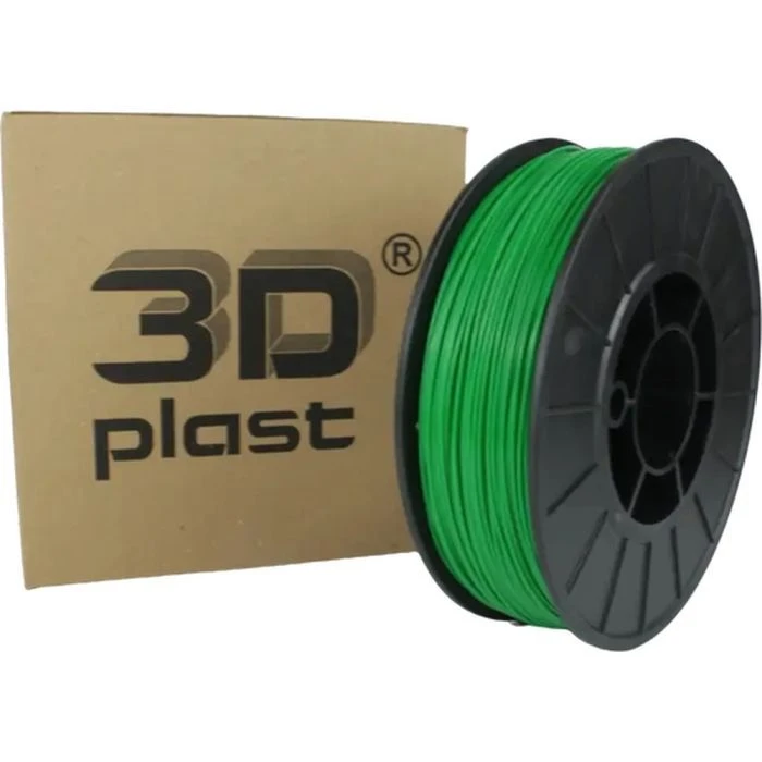 Пластик для 3D-принтера 3Dplast PETG 1.75мм, 0.85кг, зелений (3DPTG17508GR) (UA)