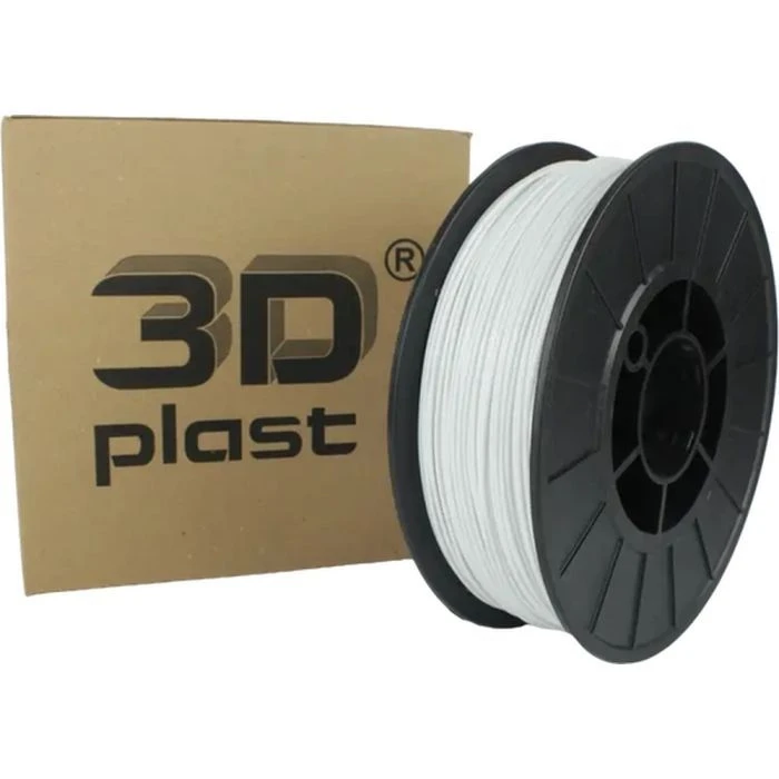 Пластик для 3D-принтера 3Dplast PLA 1.75мм, 0.85кг, white (3DPLA17508WT) (UA)