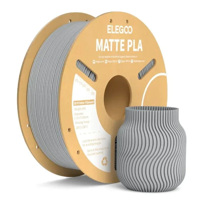 Пластик для 3D-принтера ELEGOO PLA matte 1кг, 1.75мм, gray (50.203.0256) (UA)