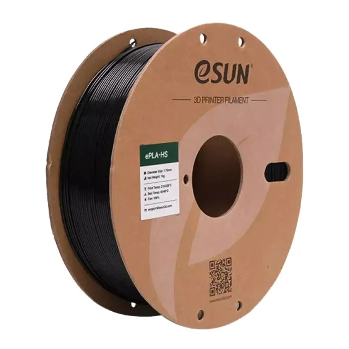 Пластик для 3D-принтера eSUN ePLA+HS, 1,75мм, 1кг, black (ePLA+HS-P175B1) (UA)