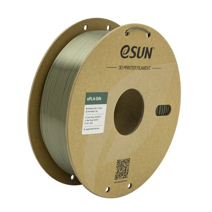Пластик для 3D-принтера eSUN ePLA-Silk Metal 1.75мм, 1кг, bronze (ePLA-Silk-P175BR1) (UA)
