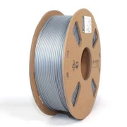 Пластик для 3D-принтера Gembird PLA+, 1.75 мм, 1 кг, сріблястий (3DP-PLA+1.75-02-S) (UA)
