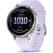 Смарт-часы Garmin Venu 4 (41mm), Gray w/ Silver + Periwinkle, GPS (010-03013-01) (UA)
