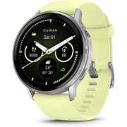 Смарт-часы Garmin Venu 4 (45mm), Gray w/ Silver + Citron, GPS (010-03014-02) (UA)