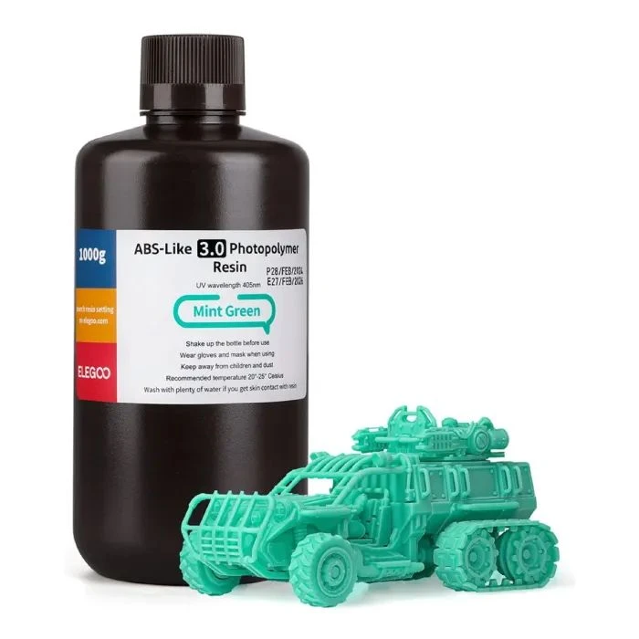 Фотополимерная смола ELEGOO Resin, ABS-like 3.0 1кг, green mint (50.103.0161) (UA)
