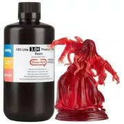 Фотополімерна смола ELEGOO Resin, ABS-like 3.0 плюс 1кг, прозорий червоний (50.103.0224) (UA)