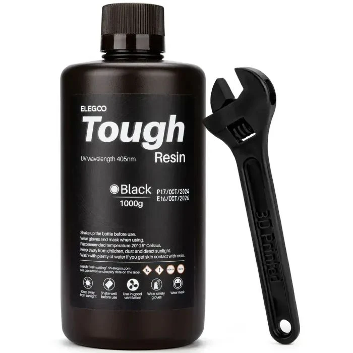 Фотополимерная смола ELEGOO Resin Tough black 1кг (50.103.0271) (UA)