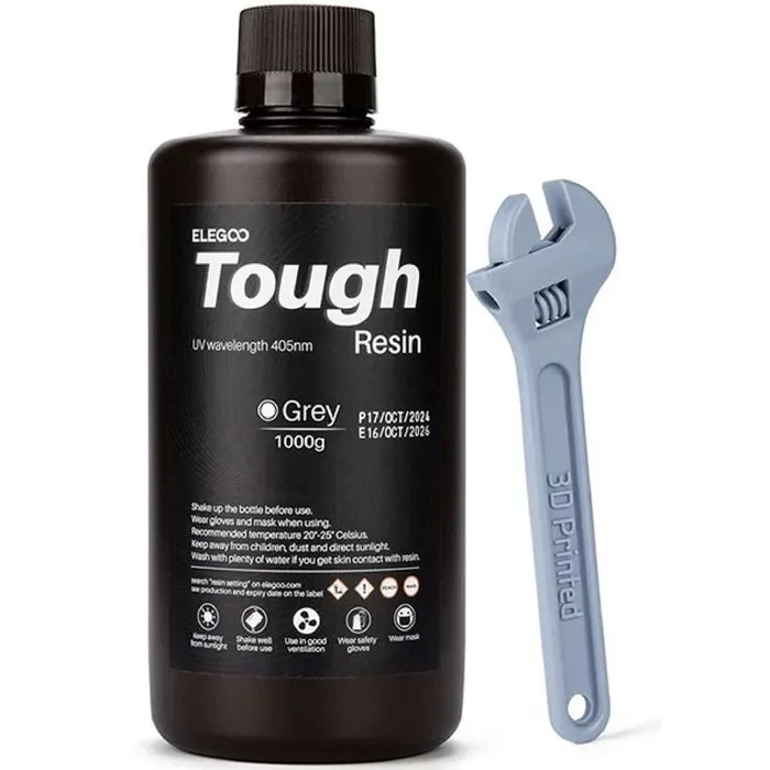 Фотополімерна смола ELEGOO Resin Tough grey 1кг (50.103.0274) (UA)