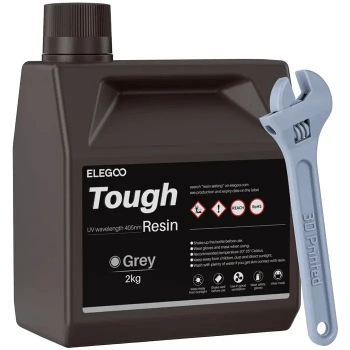 Фотополимерная смола ELEGOO Resin Tough grey 2кг (50.103.0275) (UA)