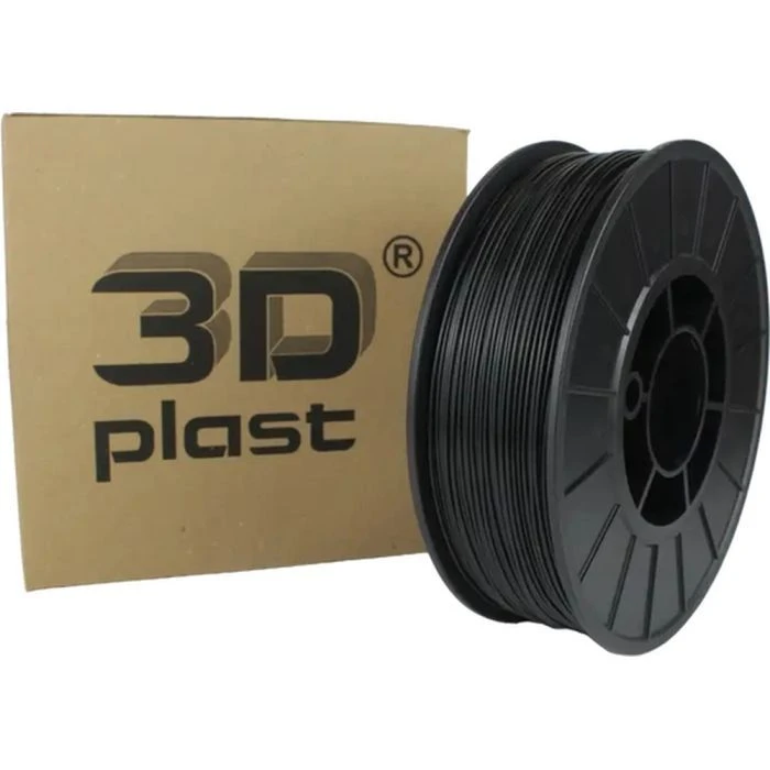 Пластик для 3D-принтера 3Dplast PLA 1.75мм, 3кг, black (3DPLA1753BLK) (UA)