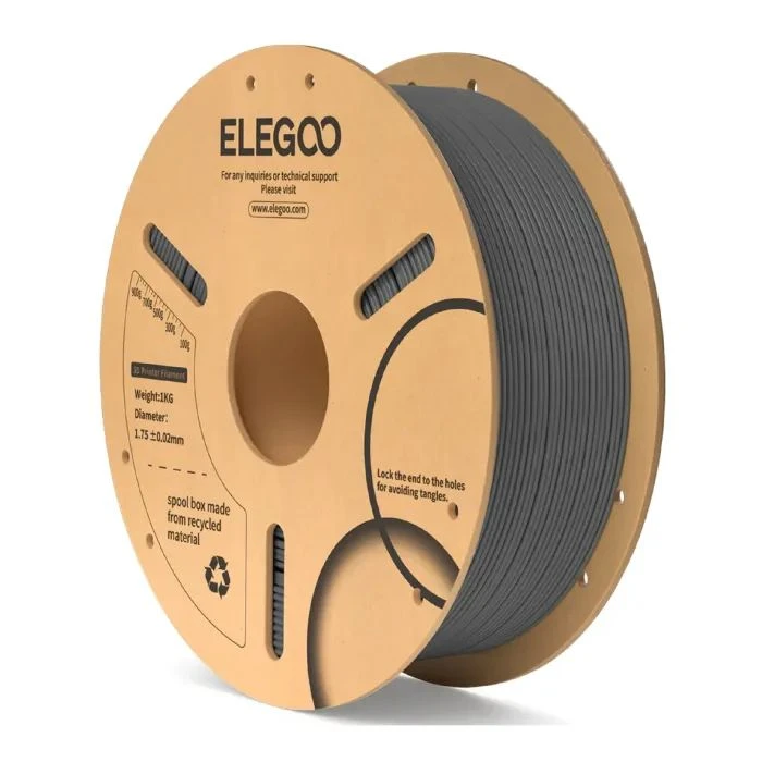 Пластик для 3D-принтера ELEGOO PLA 1кг, 1.75мм, сірий космічний (50.203.0109) (UA)