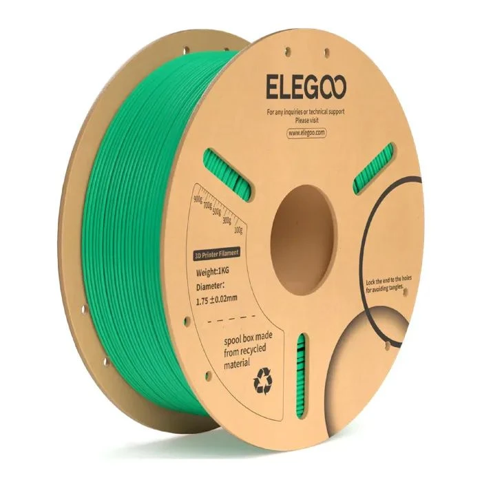 Пластик для 3D-принтера ELEGOO PLA Plus 1кг, 1.75мм, зелена морська (50.203.0162) (UA)