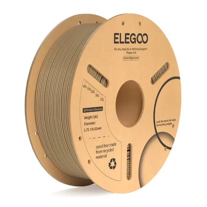 Пластик для 3D-принтера ELEGOO PLA Plus 1кг, 1.75мм, wooden (50.203.0236) (UA)