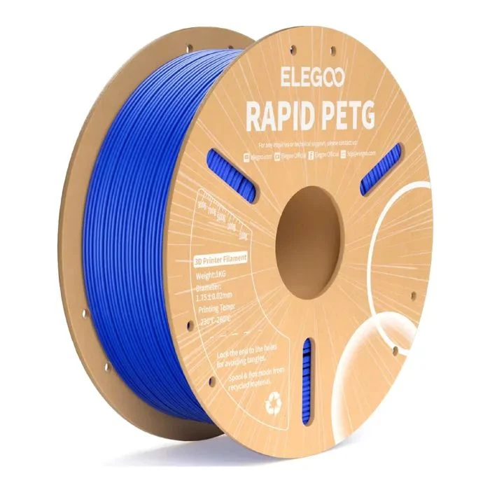 Пластик для 3D-принтера ELEGOO Rapid PETG 1кг, 1.75мм, blue (50.203.0219) (UA)
