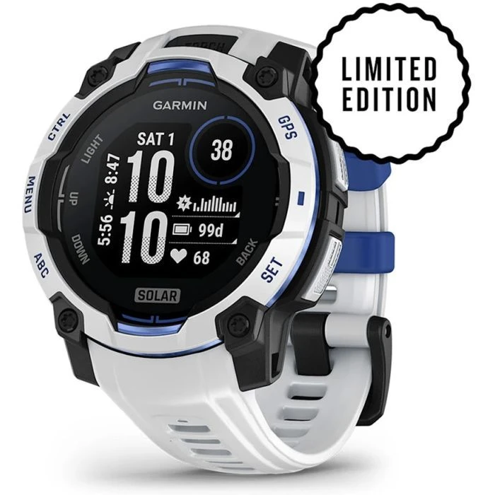 Смарт-годинники Garmin Instinct 3, 45mm, Solar, Whitestone з браслетом Whitestone, GPS (010-02934-03) (UA)