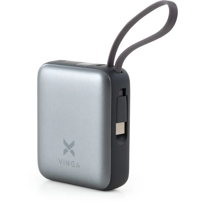 Мобільна батарея Vinga 10000 mAh 35W Display Cable (VPBB1035C) (UA)