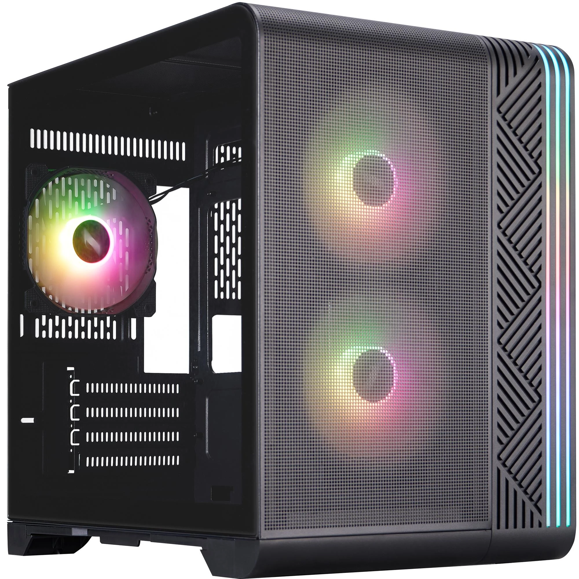 Корпус 1stPlayer VT5-BK-3F7 Black (UA)
