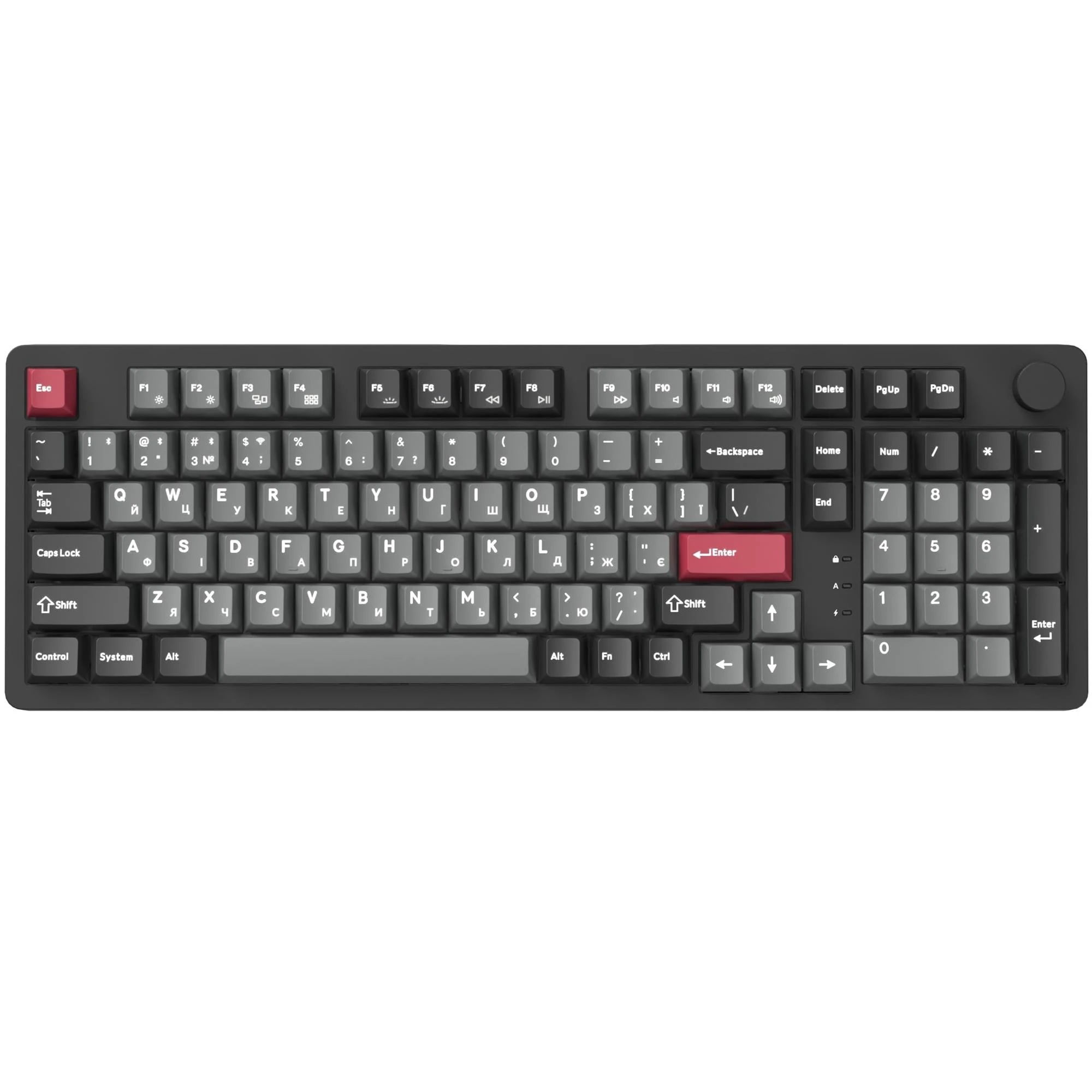 Клавиатура GamePro Asgard Drakkar Keychron Super Red Switch Black (MK305BK) (UA)