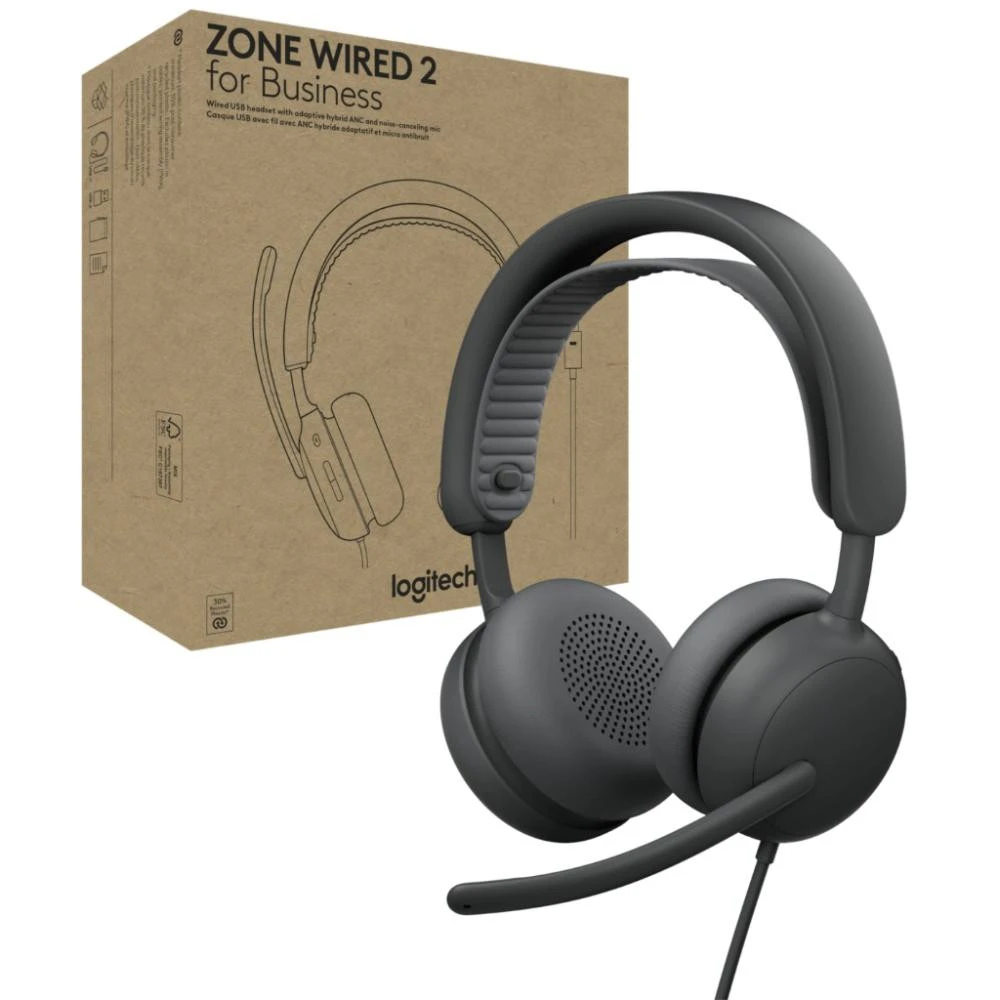 Logitech Zone Wired 2 Graphite (981-001615) (UA)