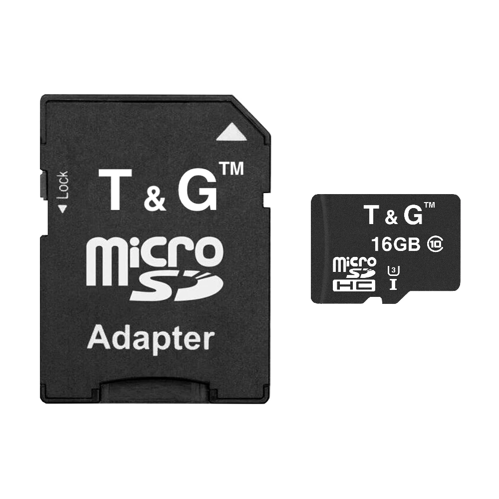 Карта памяти MicroSDHC 16GB UHS-I U3 Class 10 T&G + SD-adapter (TG-16GBSD10U3-01) (UA)
