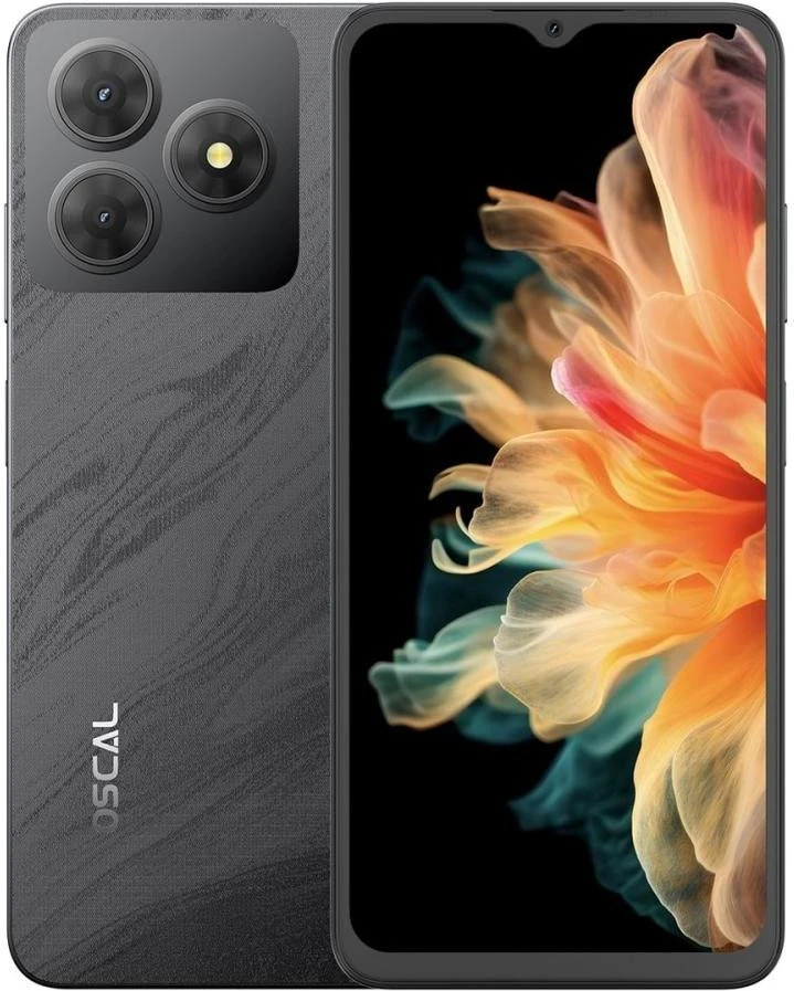 Мобільний телефон Oscal Flat 2 4/128GB Phantom Black (UA)