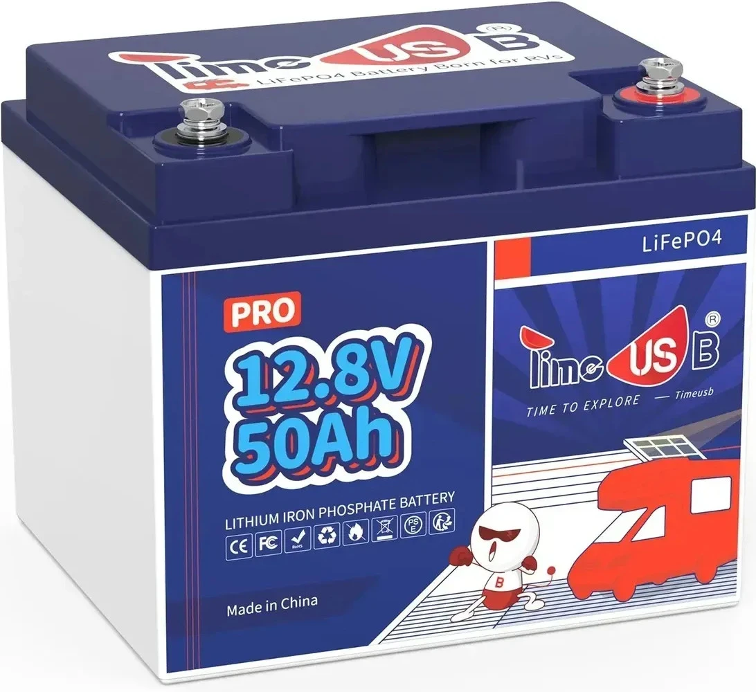 Акумуляторна батарея Timeusb LiFePO4 12.8V 50Ah (T12V50-PRO-4-A38) (UA)
