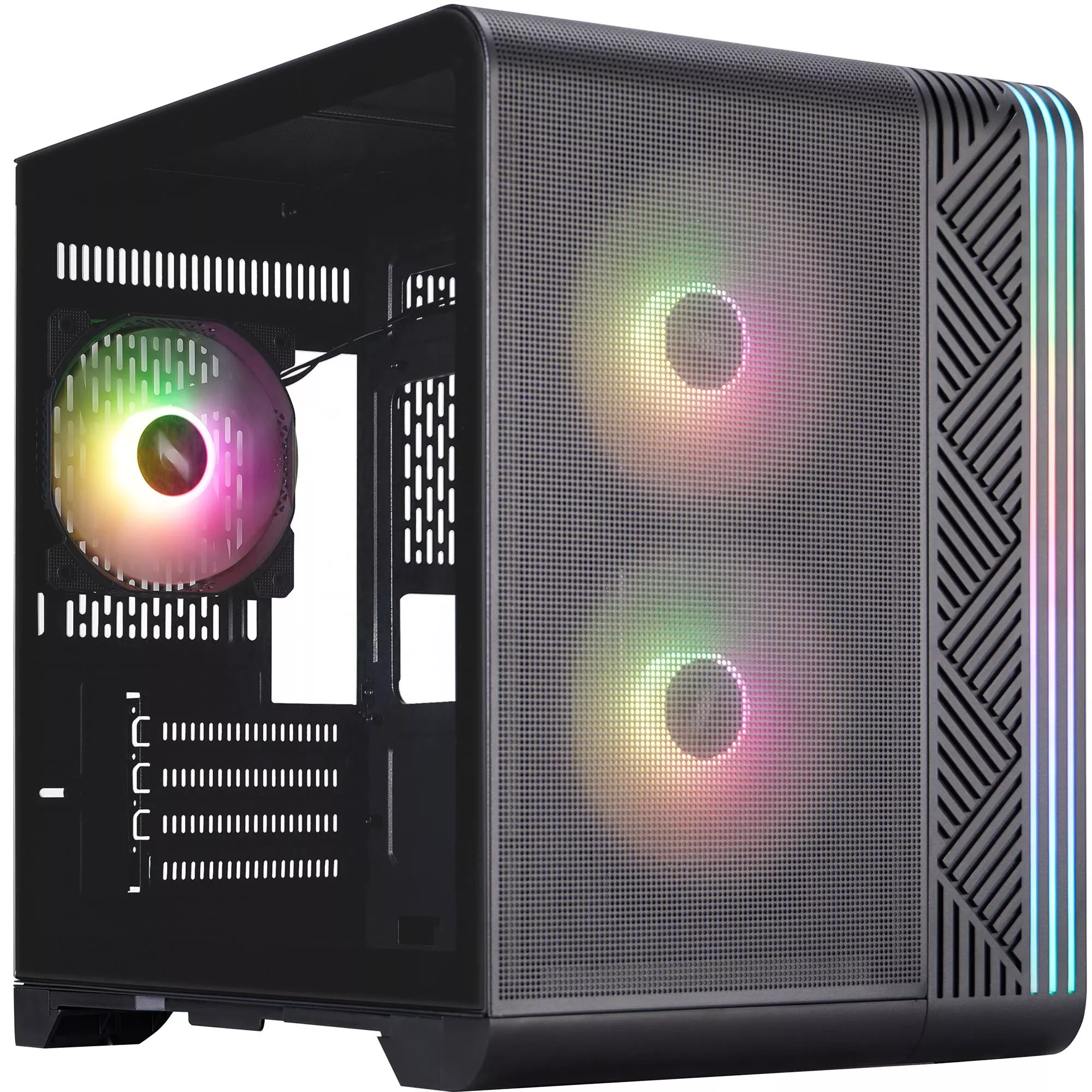 Корпус 1stPlayer VT5-BK-3F7 Black (UA)