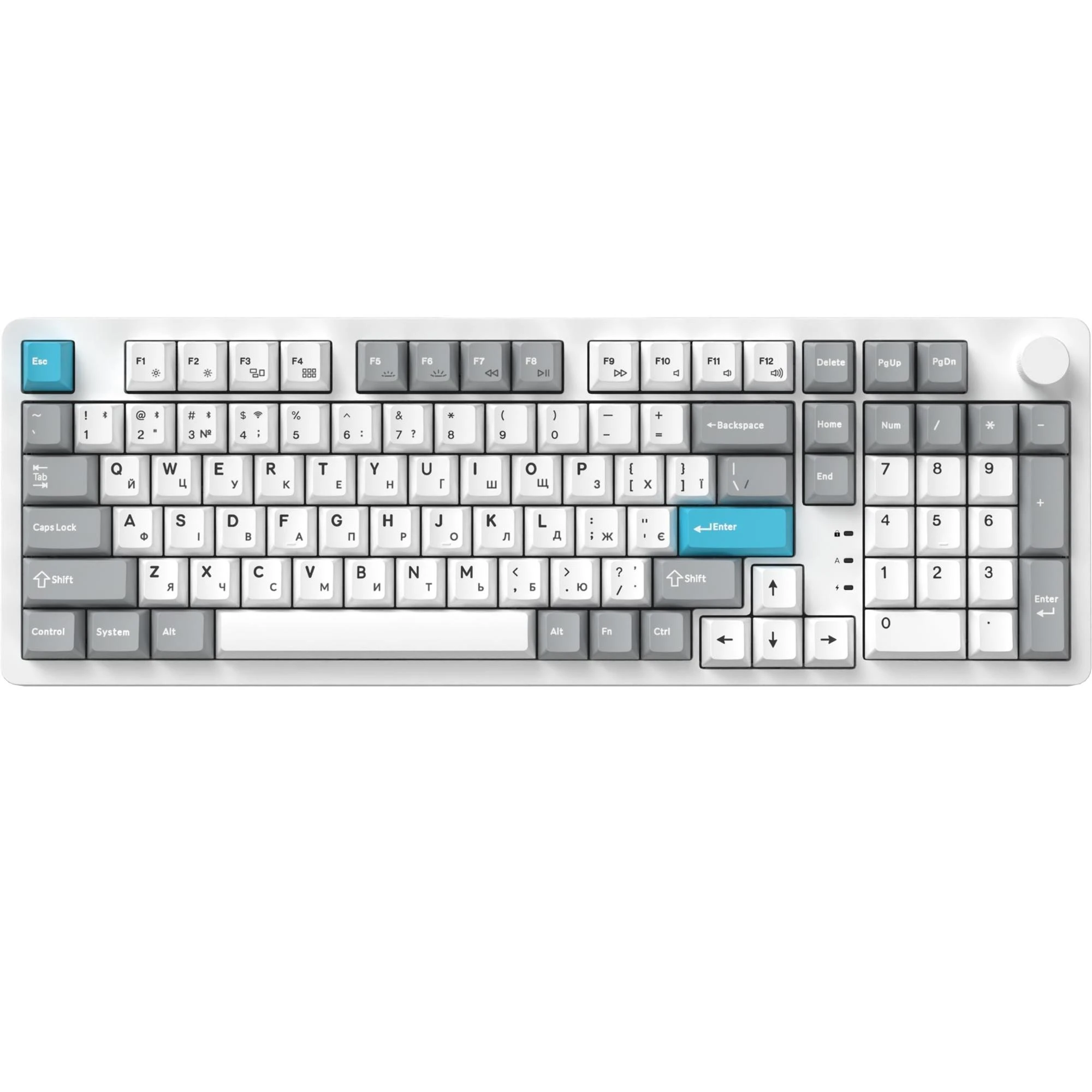 Клавиатура GamePro Asgard Drakkar Keychron Super Red Switch White (MK305WH) (UA)